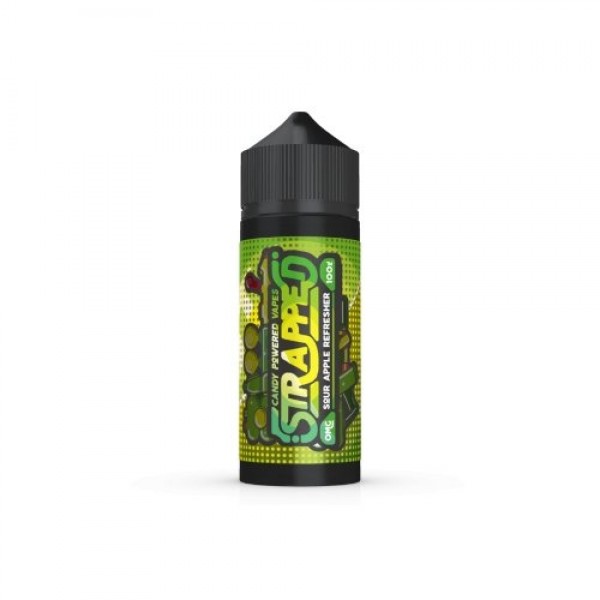 Strapped E Liquid Sour Apple Refresher 100ml Short...