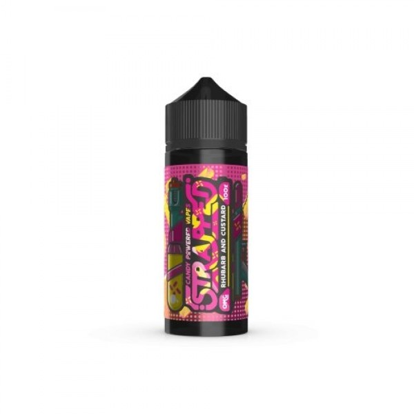 Strapped E Liquid Rhubarb & Custard 100ml Shor...